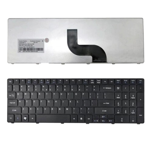 Bàn phím dùng cho Acer 5738,5810,5536,GATEWAY NV59C,NV53,NV55,NV73,E1-521 E1-531,E1-571 (Màu đen)