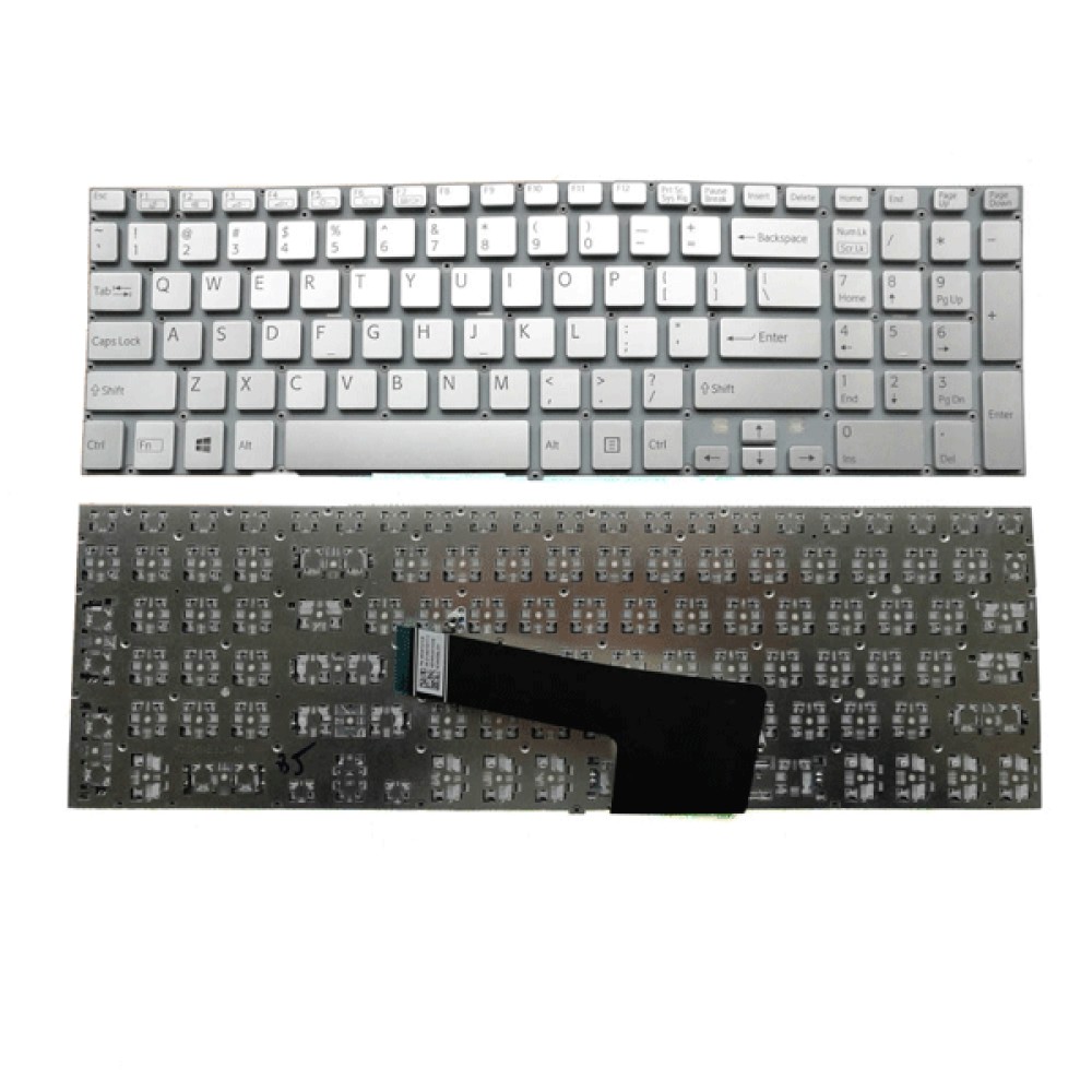 Bàn phím dùng cho Sony Fit15,SVF15,SVF15E (Màu Bạc)