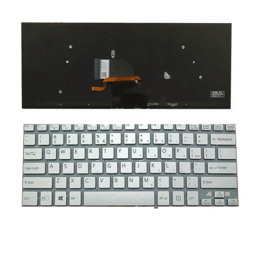 Bàn phím dùng cho Sony Svf-14A (Màu Bạc) Có Đèn