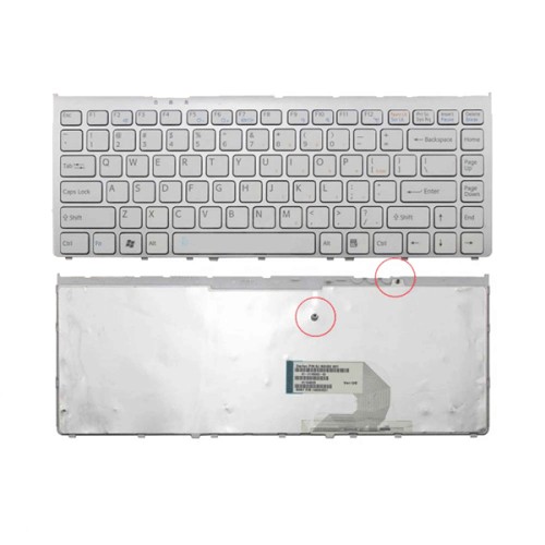 Bàn phím dùng cho Sony Vgn-FW (Màu Trắng) Có khung