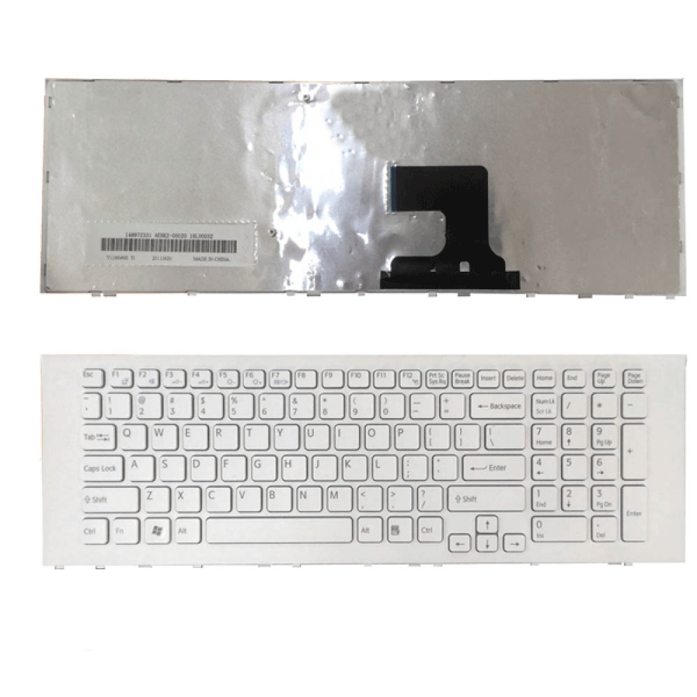 Bàn phím dùng cho Sony Vpc-EF (Màu Trắng) Có Khung