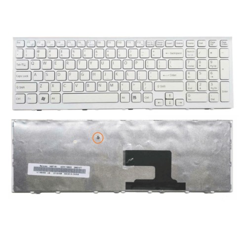 Bàn phím dùng cho Sony Vpc-EH (Màu Trắng) Có Khung