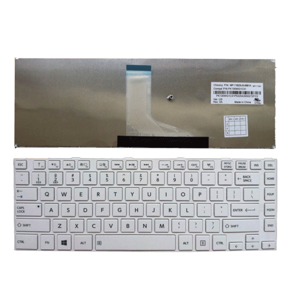 Bàn phím dùng cho Toshiba L840,C840,C800,L40A (Màu Đen)