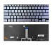 Bàn phím Tốt dùng cho Asus UX392,UX392F,UX392FA,UX392FN (Màu Bạc + Xanh) Có Đèn