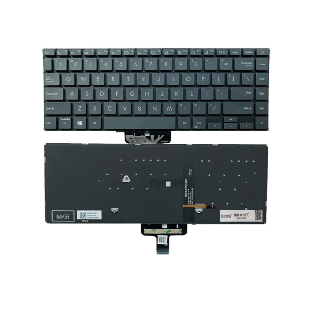 Bàn phím Tốt dùng cho Asus UX435,UX435EAL,UX435EGUS,UX435EA,UX435EGL (Màu Đen Xanh) Có đèn