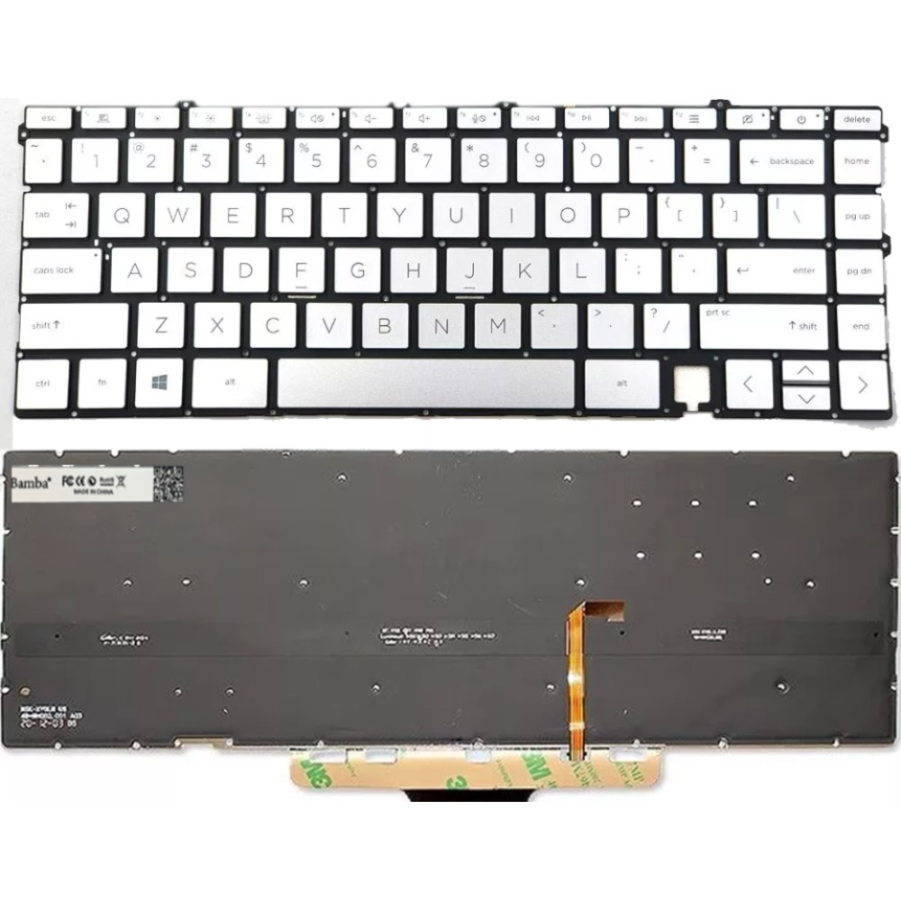 Bàn phím Tốt dùng cho Hp 15-EU,15M-EU,15Z-EU (Màu Bạc) Có Đèn