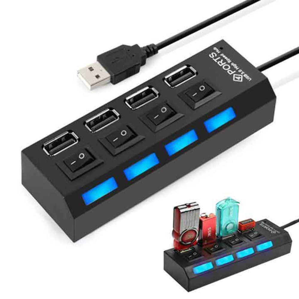 HUB USB 2.0 4 PORT CÓ CÔNG TẮC