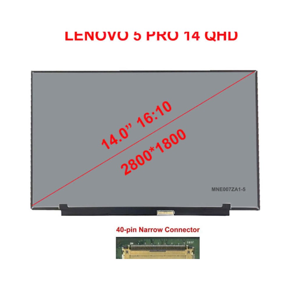 Màn hình 14.0 Led Slim 30Pin (QHD) dùng cho Lenovo 5 Pro 14