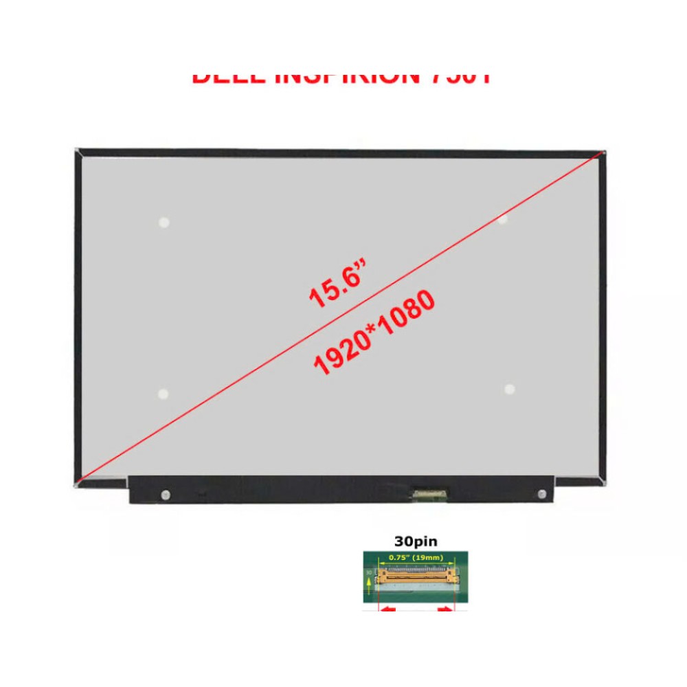 Màn hình Tốt 15.6 Led Slim 30Pin (Full hd) Dùng cho Dell 3501,3511,7560,3542,3543,3558 Asus X507,X509,X510,X512,S510,S530,X540,X541,X542,X556