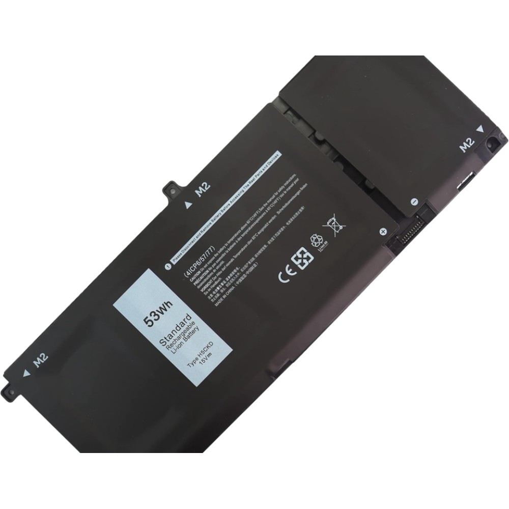 Pin dùng cho Dell Latitude 3410,3510,Vostro 5300,5301,5401,5402,5501,5502 Inspiron 5300,5301,5401,5402,5408, 5409,5501,5502,5508,5509, Inspiron 5400,5406,7405 Inspiron 7300,7306,7500,7506 2 IN 1 (H5CKD,TXD03) 53WH