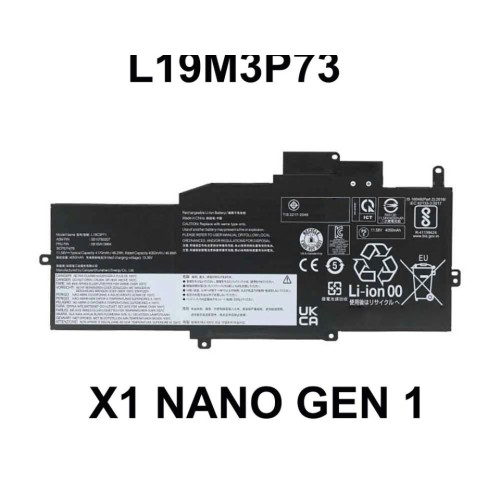Pin dùng cho Lenovo X1 Nano Gen 1 (L19M3P73,L19M3P72 L19C3P71)