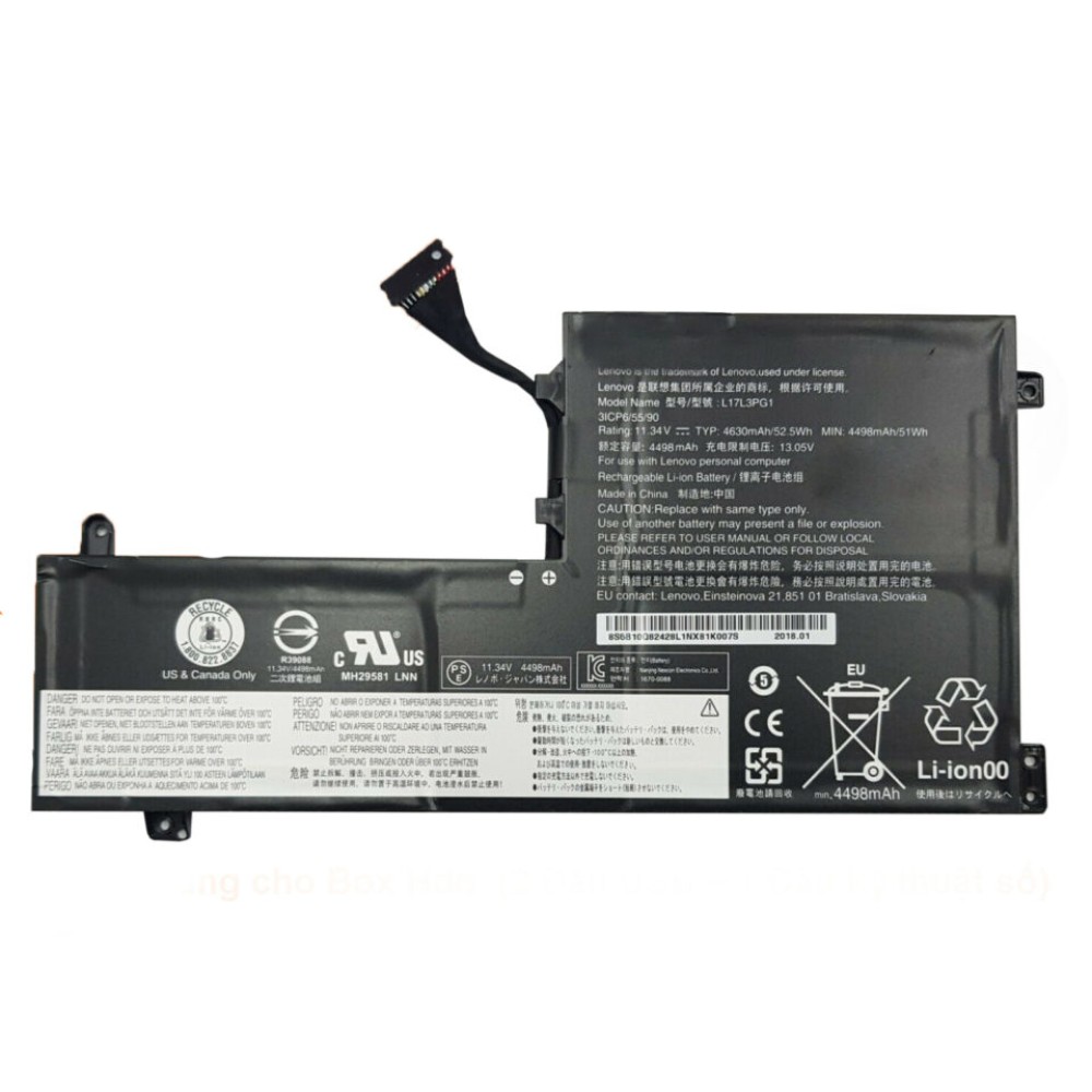 Pin dùng cho Lenovo Y530-15ICH,Y540-15IRH,Y540-17IRH,Y545-PG0,Y730,Y740-15ICH,Y7000 (L17L3PG1,L17M3PG1,L17C3PG1, L17M3PG3 )