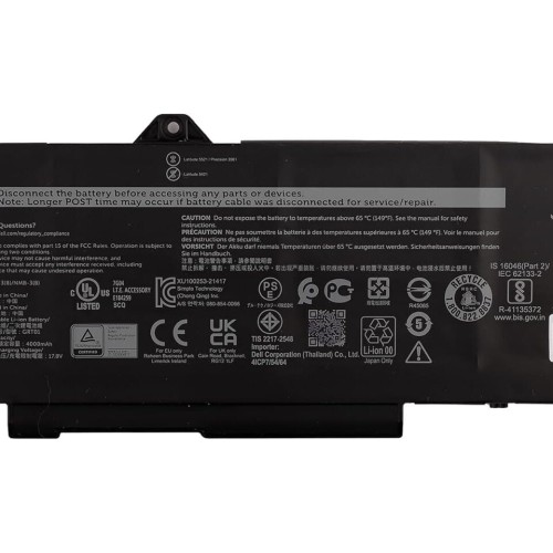 Pin Tốt dùng cho Dell Latitude 5421,5431,5521,5531, Precision 3561,3571,3470,Alienware m17 R5 (GRT01) 64WH