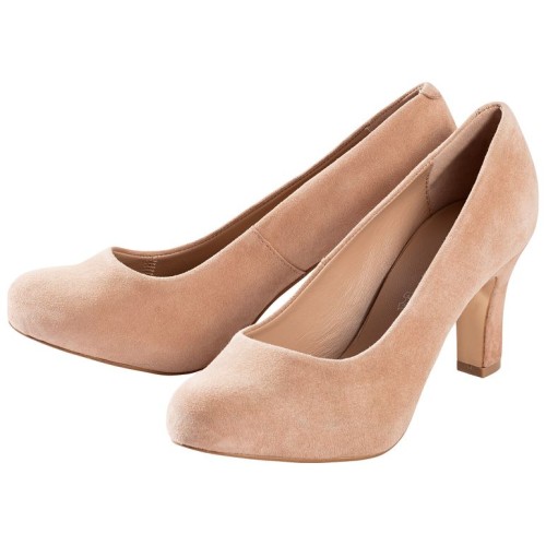 Giày ESMARA Leder-Pumps màu nâu - da dê cao cấp đế da có đệm