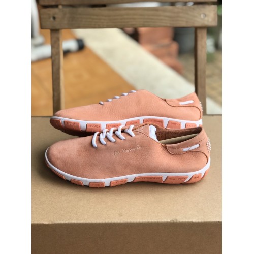 Jazaru - Đỏ cá hồi , da nguyên miếng, size 37 - Giày thể thao, Giày chính hãng, Giày Pháp