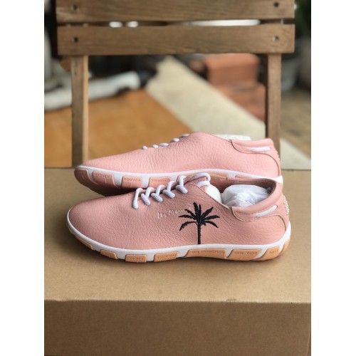 Jazaru - hồng (hoạ tiết dừa) , da nguyên miếng, size 37 - Giày thể thao, Giày chính hãng, Giày Pháp