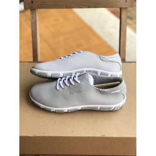 Jazaru - Xám Pastel , da nguyên miếng, size 37 - Giày thể thao, Giày chính hãng, Giày Pháp